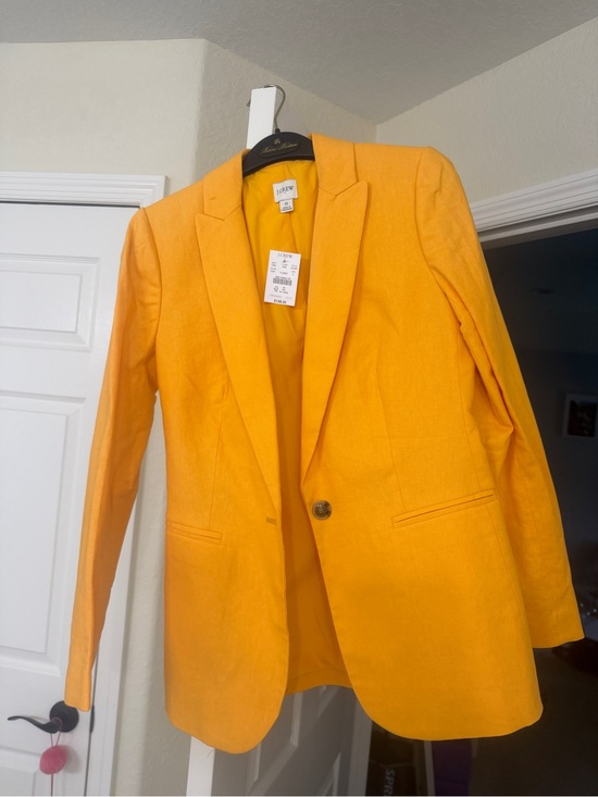 J. Crew Other - J. Crew Bright Orange Women's Single-Button Blazer